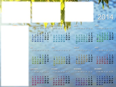 calendrier 2014 Photomontage