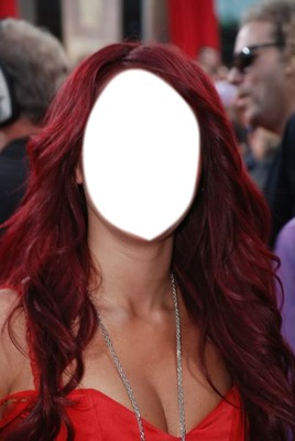 cheveux rouge3 Fotomontaż