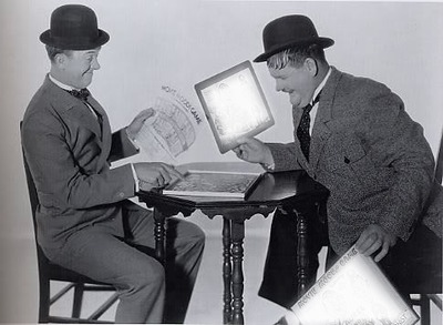 Laurel Hardy Fotomontaggio