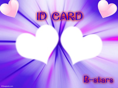 ID CARD B-STARS Fotomontáž