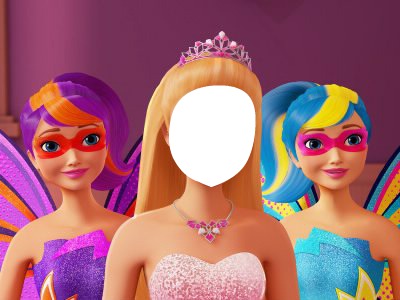 Barbie in princess power Photo frame effect