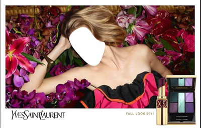 Yves Saint Laurent Fall Look 2011 Montage photo