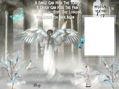 a smile can hide tears Photomontage
