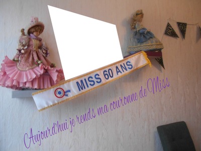 miss 60 ans Photo frame effect