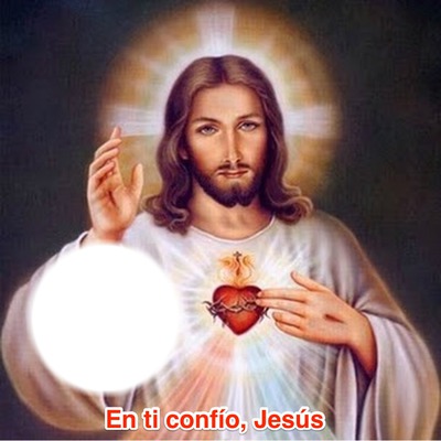 Jesus en ti confio Fotomontáž