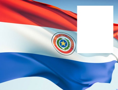 Paraguay flag Photo frame effect