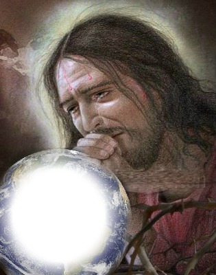 sorrowful Jesus Fotomontaggio