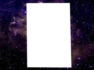 galaxy space Photo frame effect
