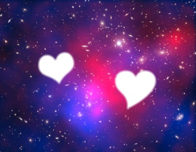 Love Galaxie Fotomontaż