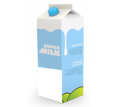 milk box Fotomontáž
