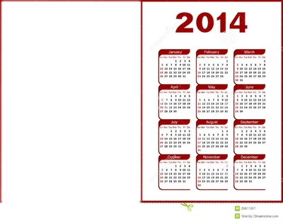 calendar 2014 Montage photo