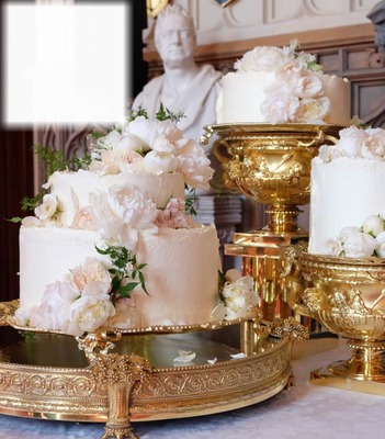 meghan cake of wedding Fotomontage