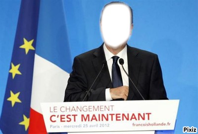François Hollande Φωτομοντάζ