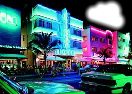 Miami Beach Photo frame effect