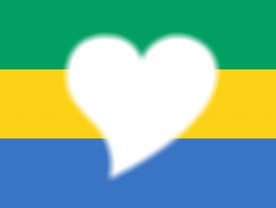 Gabon flag Photo frame effect