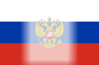Russian flag Photomontage