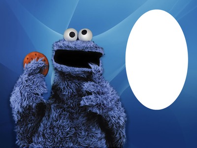 Cookie Monster Photo frame effect