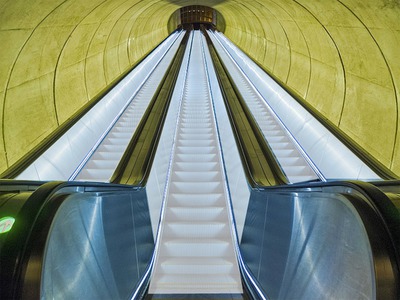 escalator Fotomontasje