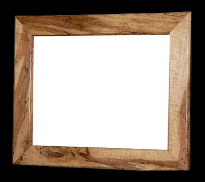 wooden frame Фотомонтажа