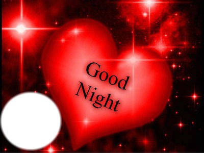 good night Photo frame effect