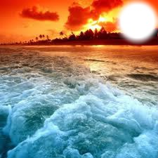 Sun & Sea Photo frame effect