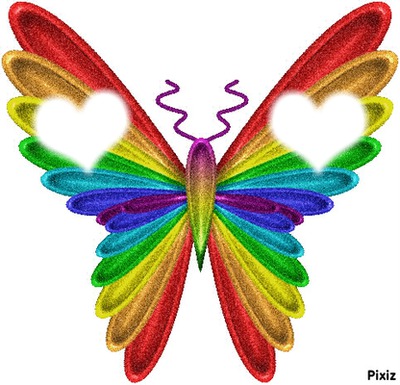 papillon coeur <3 Φωτομοντάζ