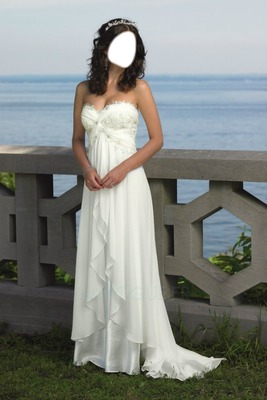robe mariée Photomontage