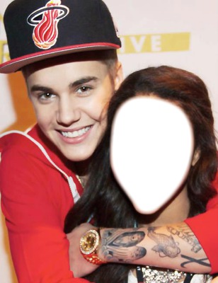 Justin Bieber and you Fotomontaggio