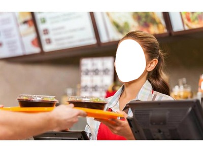 fast food Photo frame effect