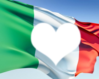 Italia bandiera Photomontage