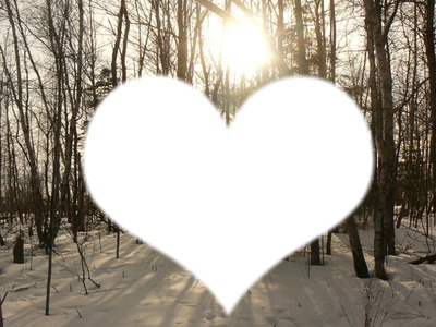 In the Heart of Winter Photo frame effect