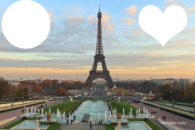 Paris la ville de l'amoure :) Photo frame effect