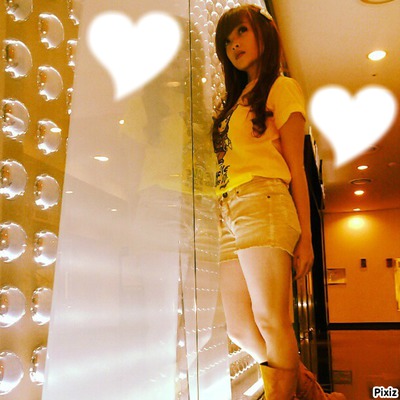 With Angel ChiBi Photo frame effect
