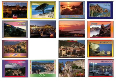 carte postal Photomontage