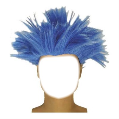 cheveux bleus Fotomontaggio