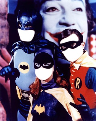 batman batgirl robin Fotomontažas