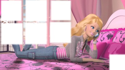 o que a Barbie compra? Photo frame effect