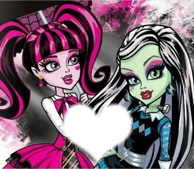 Monster High Frankie e Draculaura Fotomontažas