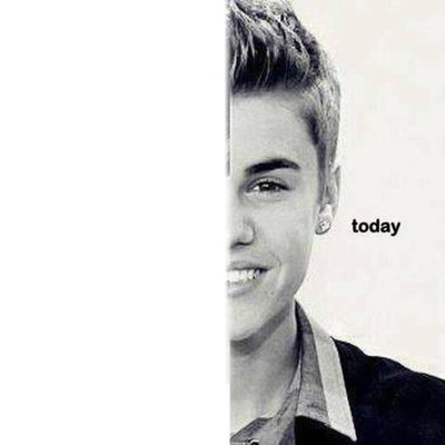 Justin today Fotomontage