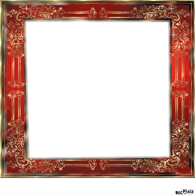 carré rouge Photo frame effect