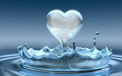 corazon de agua Fotomontaža