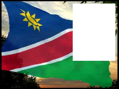 Namibia flag Photomontage