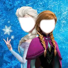 Elsa y Anna Frozen Fotomontasje