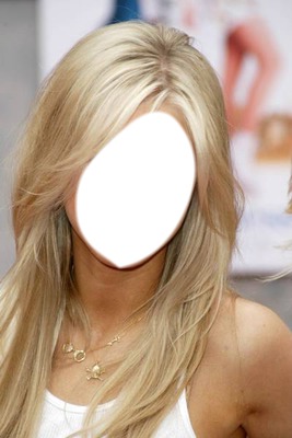 cheveux blonds Fotomontasje