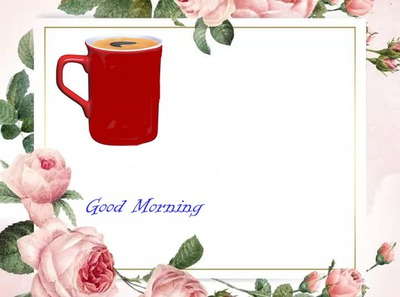 Good Morning Photo frame effect