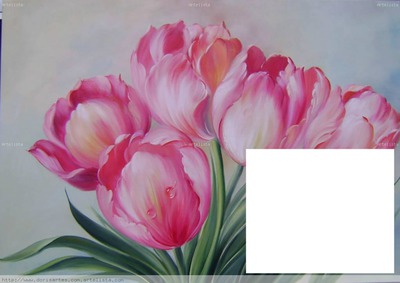 mi tulipan Fotomontaža