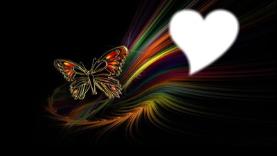 LOVE BUTTERFLY Photomontage