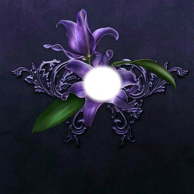 purple flower Fotomontaža