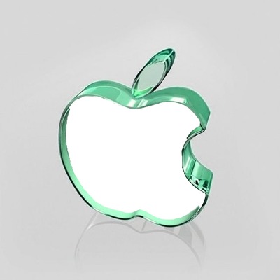 apple. Photo frame effect