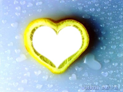 Lemon Heart Photo frame effect